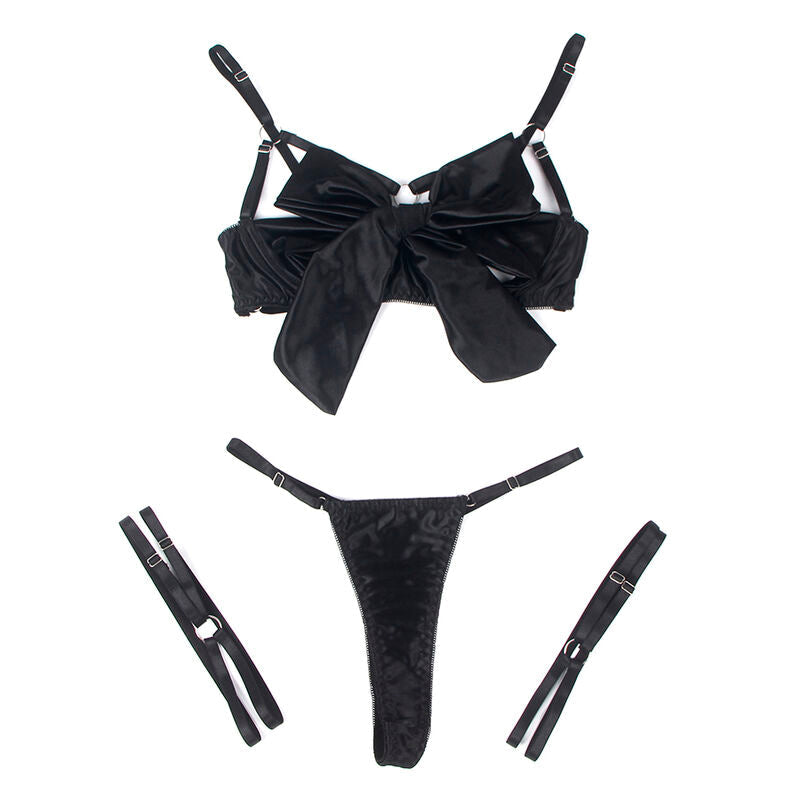 SUBBLIME - 955205 SET SUJETADOR CON LAZO NEGRO AJUSTABLE L/XL SUBBLIME SETS