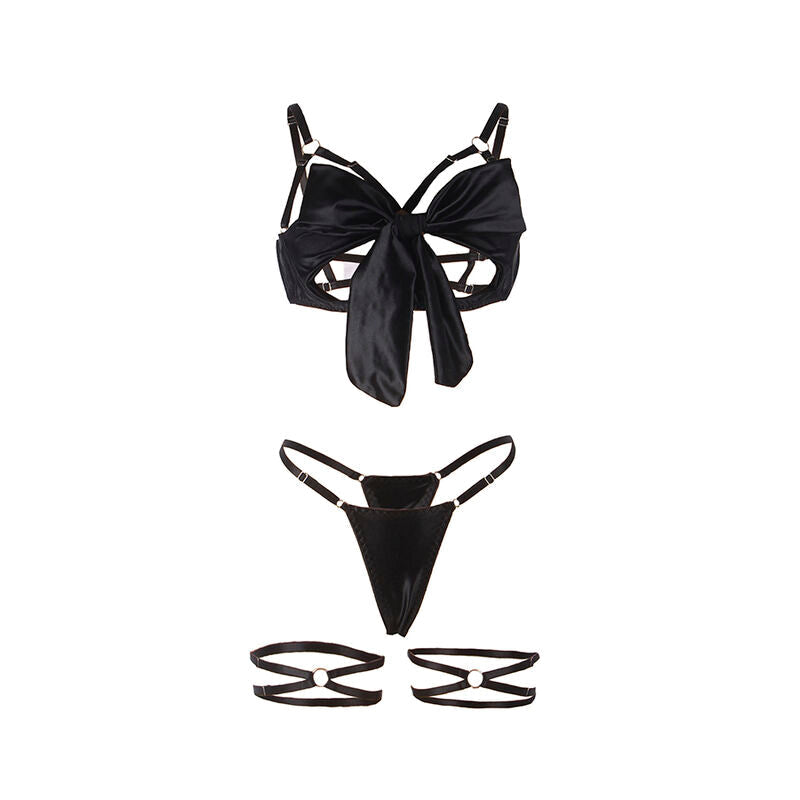 SUBBLIME - 955205 SET SUJETADOR CON LAZO NEGRO AJUSTABLE L/XL SUBBLIME SETS