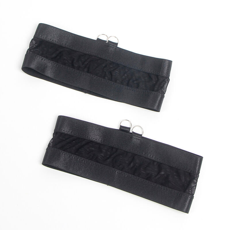 SUBBLIME - 955236 SET SUJETADOR CON LIGUERO BONDAGE NEGRO S/M SUBBLIME SETS