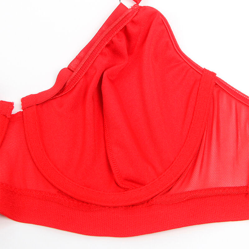 SUBBLIME - 955250 SET SUJETADOR CON LIGUERO BONDAGE ROJO S/M SUBBLIME SETS