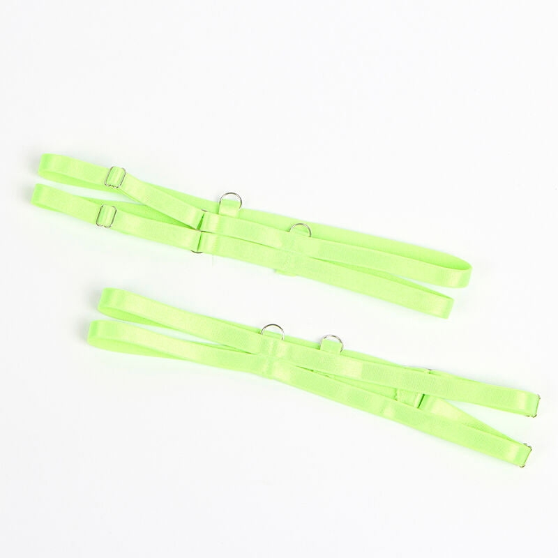 SUBBLIME - 955311 SET SUJETADOR CON ENCAJE Y LIGUEROS VERDE Y AZUL S/M SUBBLIME SETS