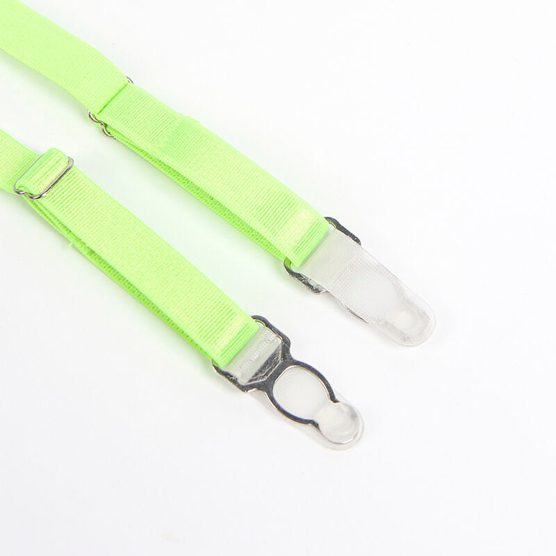 SUBBLIME - 955328 SET SUJETADOR CON ENCAJE Y LIGUEROS VERDE Y AZUL L/XL SUBBLIME SETS