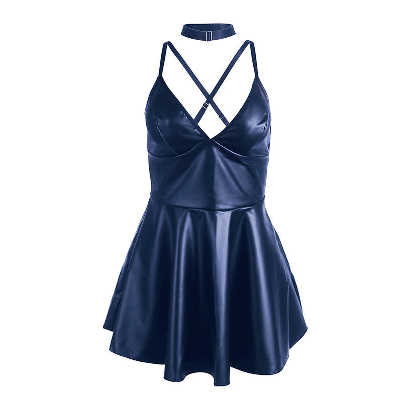 SUBBLIME - 955410 VESTIDO CON TIRANTES DE CUERO AZUL S/M SUBBLIME DRESSES