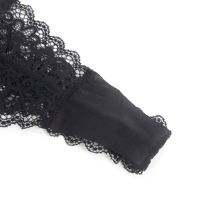 SUBBLIME - 955458 BODY CON CREMALLERA DE CUERO NEGRO S/M SUBBLIME BODIES