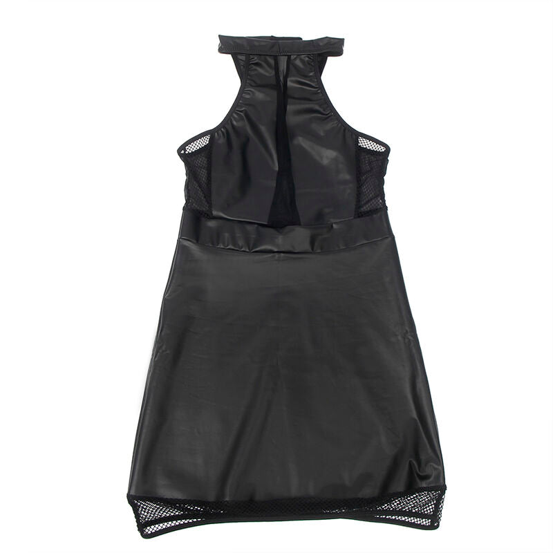 SUBBLIME - 955472 VESTIDO CUELLO HALTER CON TRANSPARENCIAS NEGRO S/M SUBBLIME DRESSES