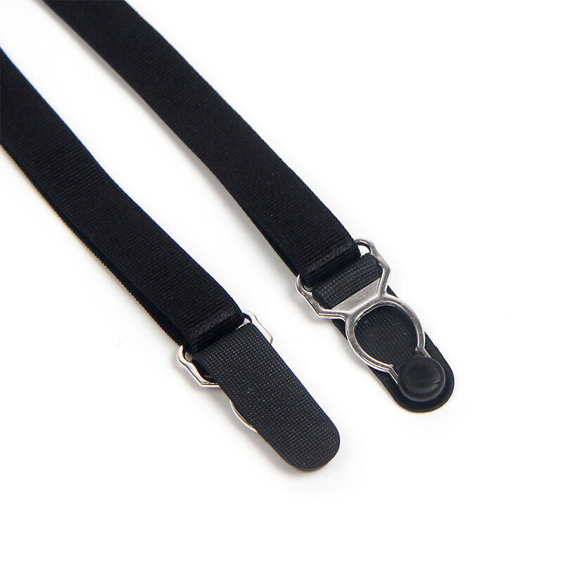 SUBBLIME - 955496 BODY DE ENCAJE CON LAZOS Y LIGAS NEGRO S/M SUBBLIME BODIES
