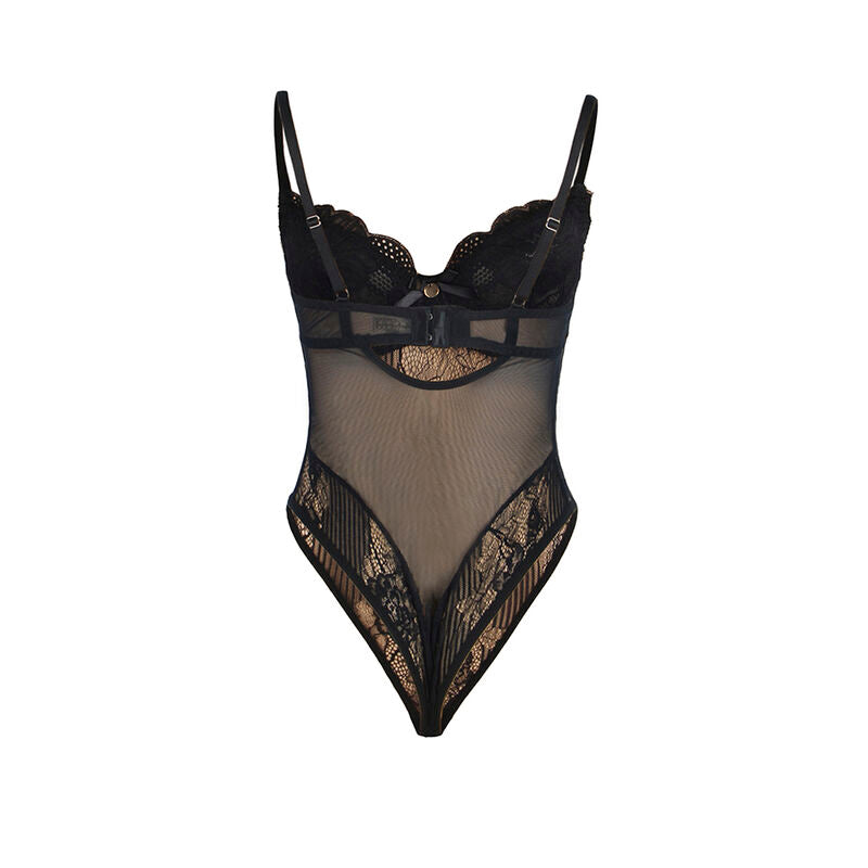 SUBBLIME - 955625 BODY DE ENCAJE CON CIERRE INFERIOR NEGRO L/XL SUBBLIME BODIES