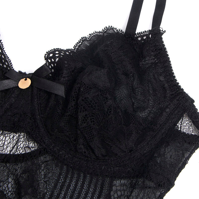 SUBBLIME - 955625 BODY DE ENCAJE CON CIERRE INFERIOR NEGRO L/XL SUBBLIME BODIES