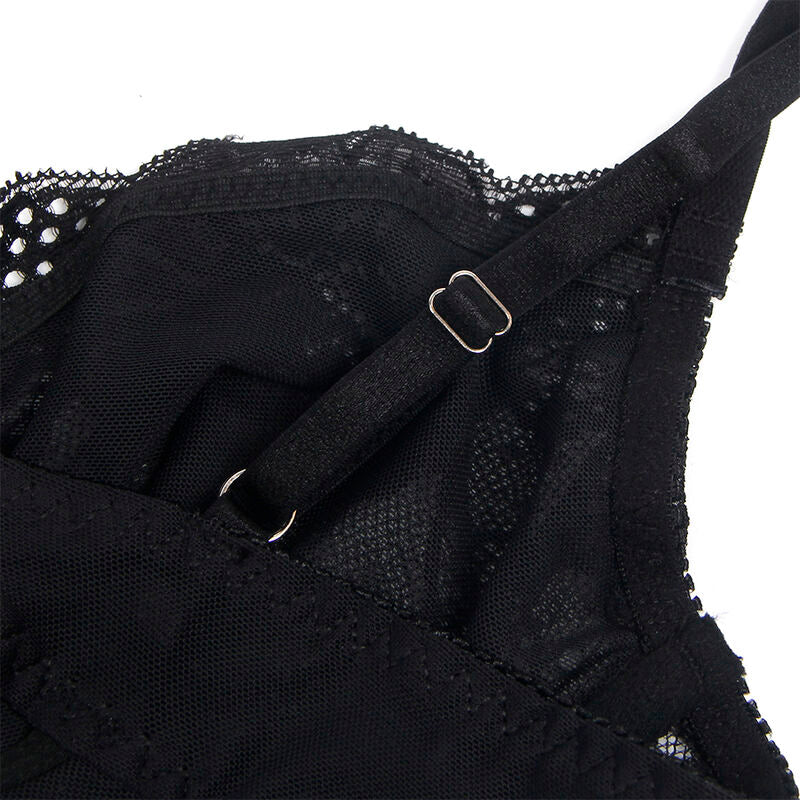 SUBBLIME - 955625 BODY DE ENCAJE CON CIERRE INFERIOR NEGRO L/XL SUBBLIME BODIES