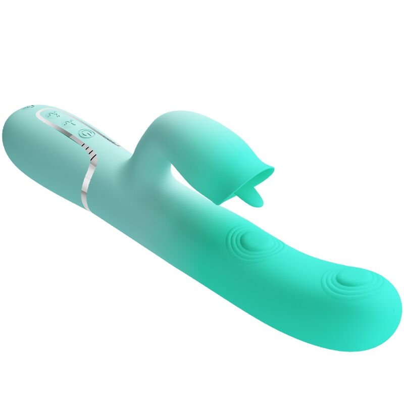 PRETTY LOVE - GIGI VIBRADOR RABBIT MULTIFUNCIÓN VERDE AGUA PRETTY LOVE FLIRTATION