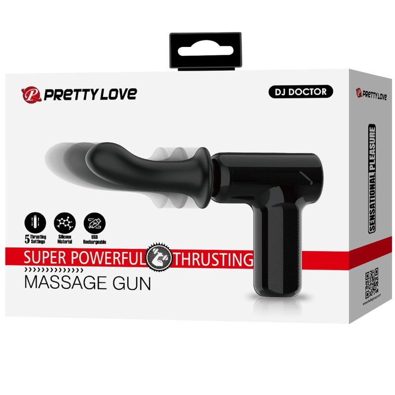 PRETTY LOVE - DJ DOCTOR MASAJEADOR 5 CONFIGURACIONES NEGRO PRETTY LOVE C-TYPE