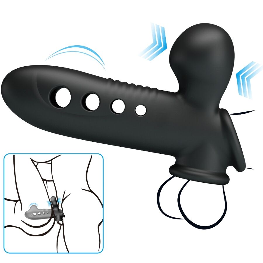 PRETTY LOVE - CRANE FUNDA PARA PENE CON AIRBAG NEGRO PRETTY LOVE