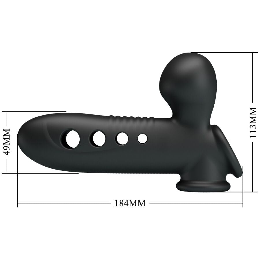 PRETTY LOVE - CRANE FUNDA PARA PENE CON AIRBAG NEGRO PRETTY LOVE