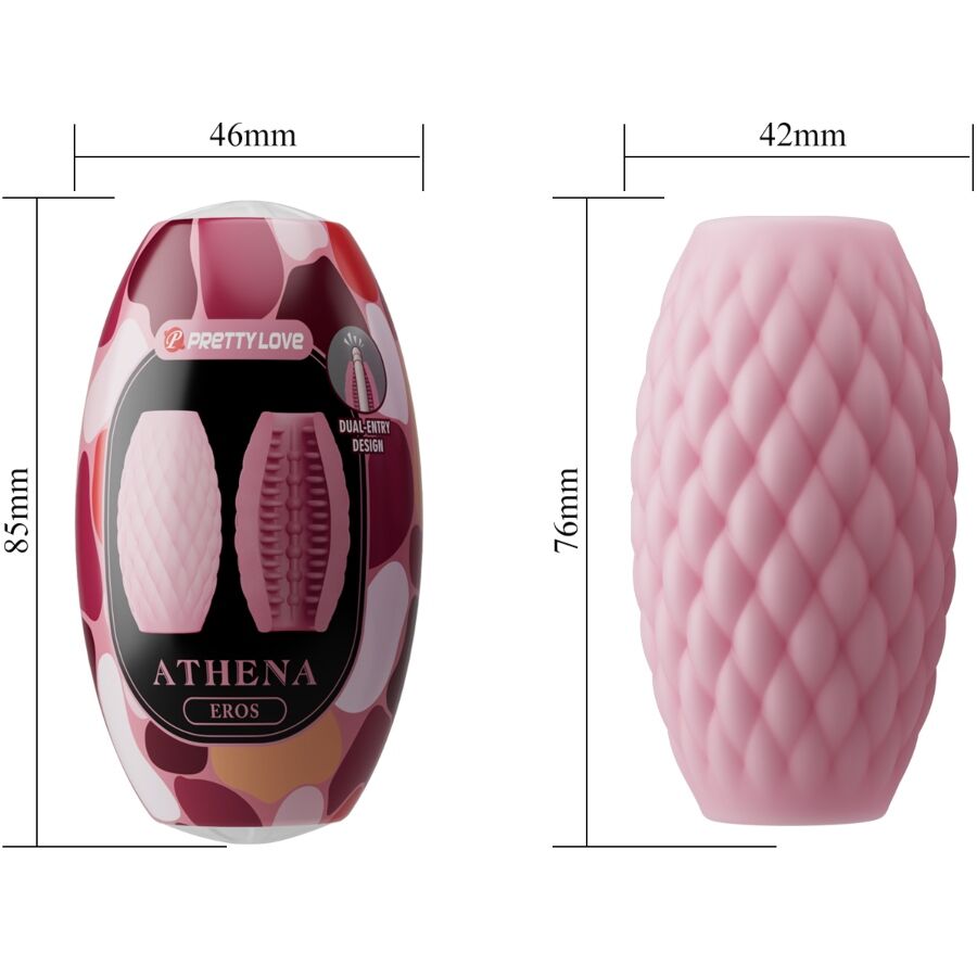 PRETTY LOVE - ATHENA EROS MASTURBADOR MASCULINO SILICONA ROSA PRETTY LOVE