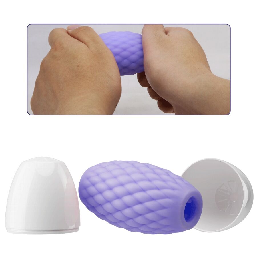 PRETTY LOVE - ATHENA EROS MASTURBADOR MASCULINO SILICONA MORADO PRETTY LOVE