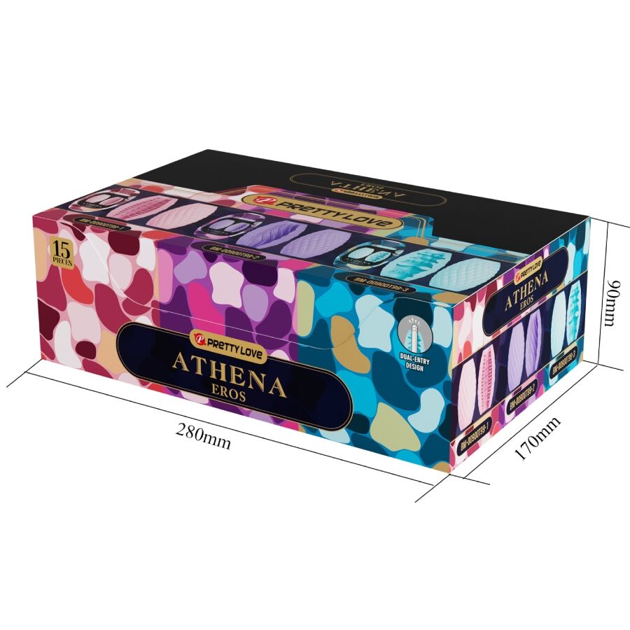 PRETTY LOVE - ATHENA EROS PACK 15 MASTURBADORES MASCULINOS VARIOS PRETTY LOVE