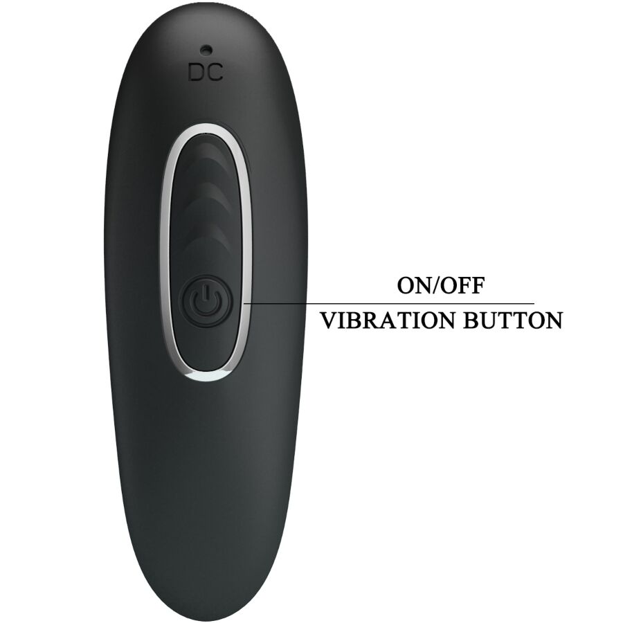 PRETTY LOVE - CORBAN VIBRADOR ANAL 10 VIBRACIONES NEGRO PRETTY LOVE