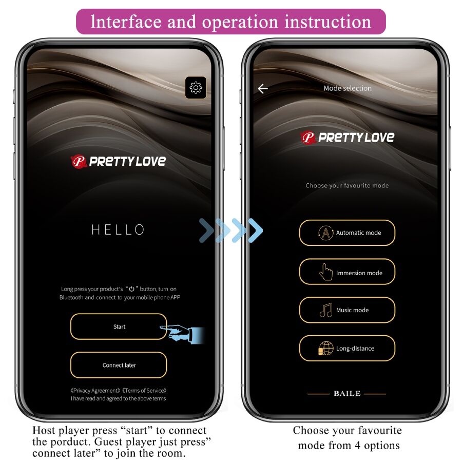 PRETTY LOVE - LEVIATHAN VIBRADOR CONTROLADO POR APP MORADO PRETTY LOVE SMART