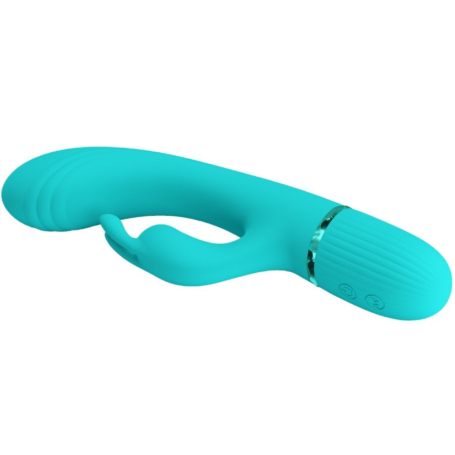 PRETTY LOVE - SCOCCO VIBRADOR RABBIT TURQUESA PRETTY LOVE FLIRTATION