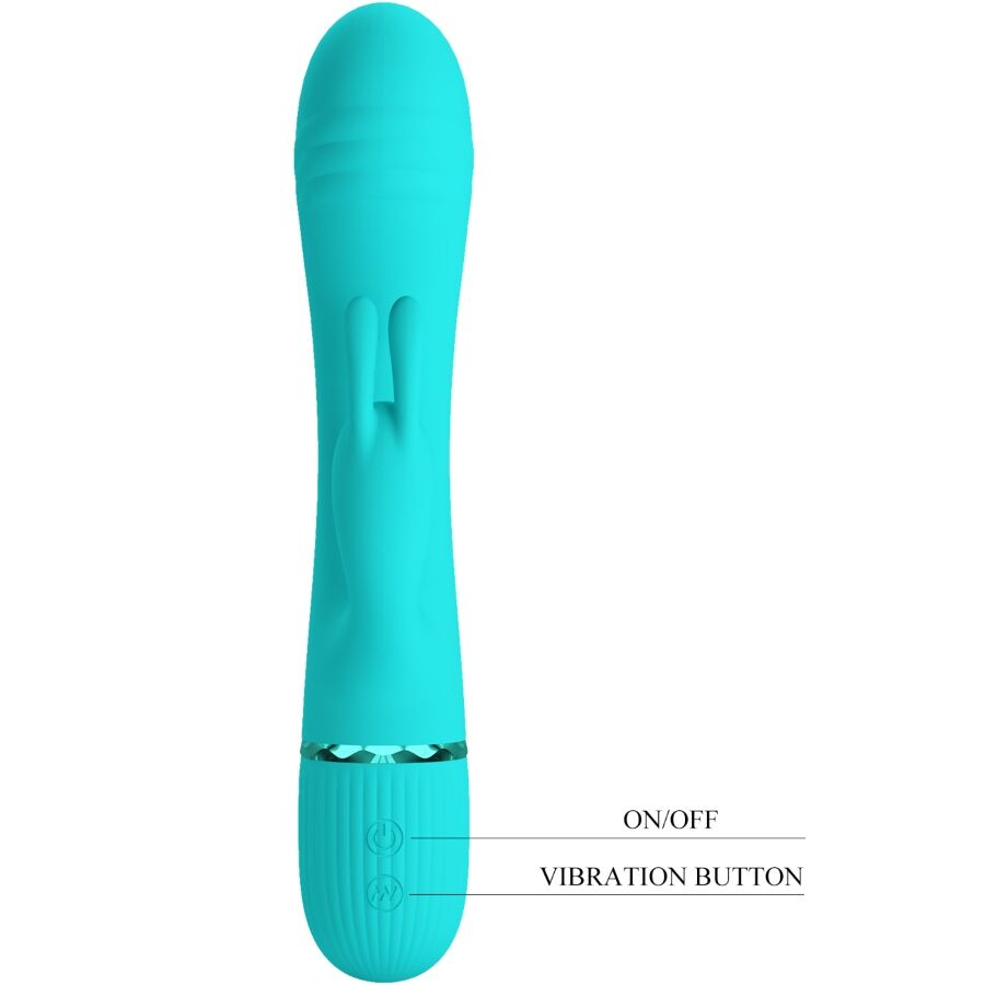 PRETTY LOVE - SCOCCO VIBRADOR RABBIT TURQUESA PRETTY LOVE FLIRTATION