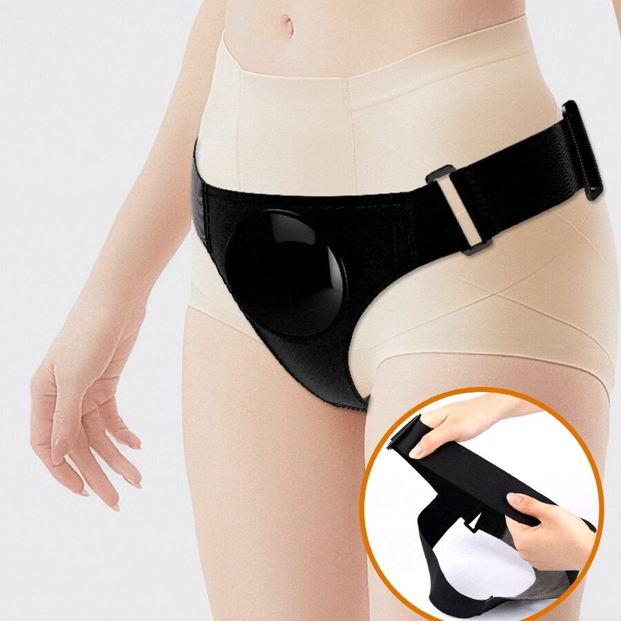 PRETTY LOVE - KYTON HARNESS BRIEFS UNIVERSAL CON DILDO SQUIRTING 19 CM MULATO PRETTY LOVE