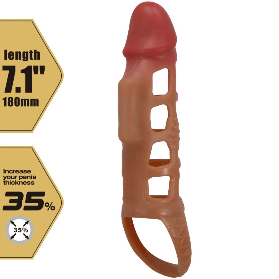 PRETTY LOVE - PRESTON FUNDA PARA PENE CON VIBRACIÓN DE 18 CM PRETTY LOVE