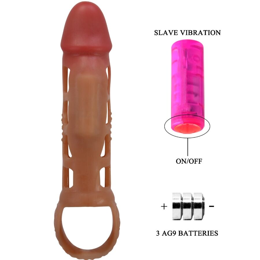 PRETTY LOVE - PRESTON FUNDA PARA PENE CON VIBRACIÓN DE 18 CM PRETTY LOVE