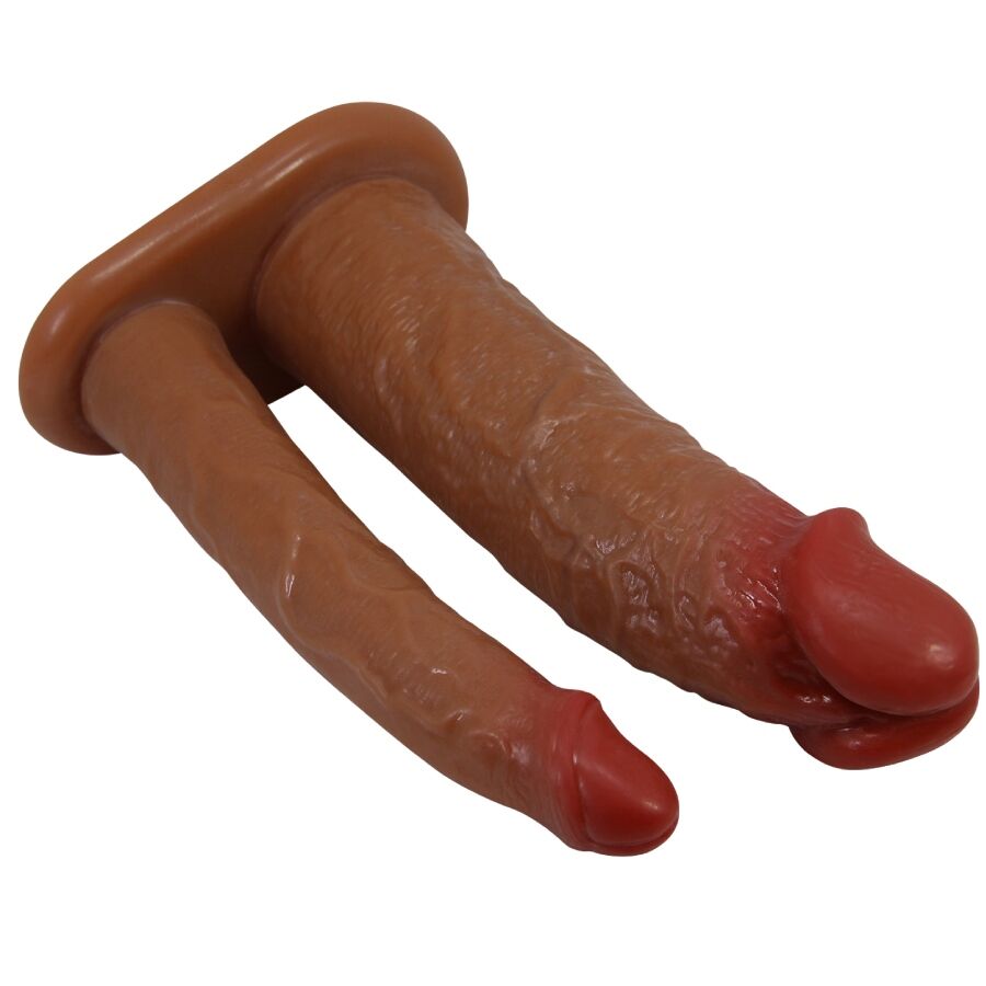 PRETTY LOVE - YAIRON FUNDA PARA PENE DOBLE CON EXTENSIÓN DE 4 CM MULATO PRETTY LOVE