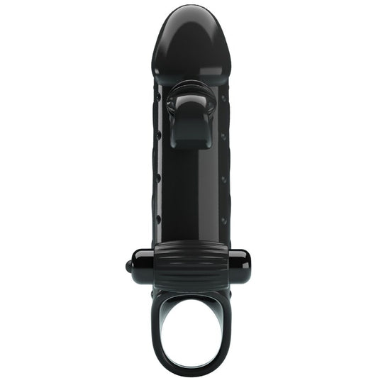 ROMANCE - FUNDA PARA PENE CON VIBRACIÓN NEGRO ROMANCE
