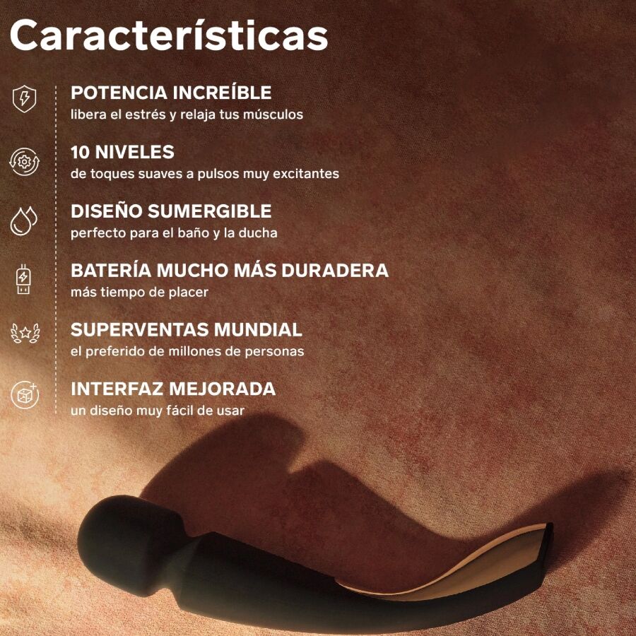 LELO - MASAJEADOR SMART MEDIUM WAND 2 VERDE AGUA LELO