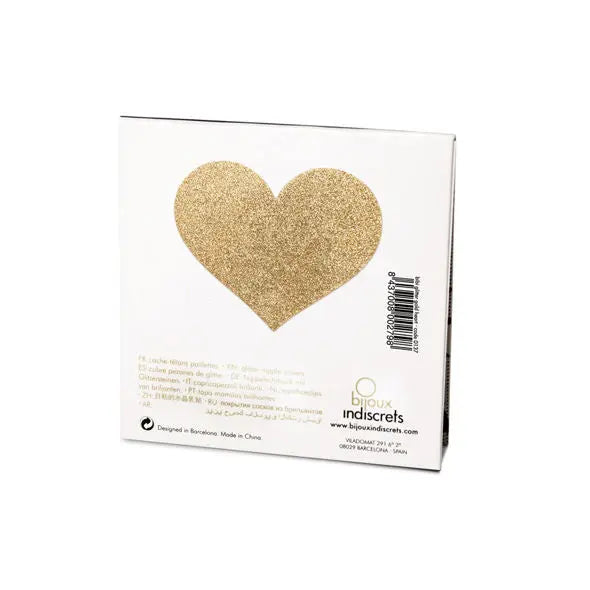 BIJOUX - INDISCRETS PEZONERAS FLASH CORAZÓN DORADO BIJOUX FLASH COLLECTION