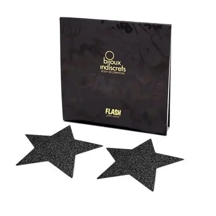 BIJOUX - INDISCRETS PEZONERAS FLASH ESTRELLA NEGRO BIJOUX FLASH COLLECTION
