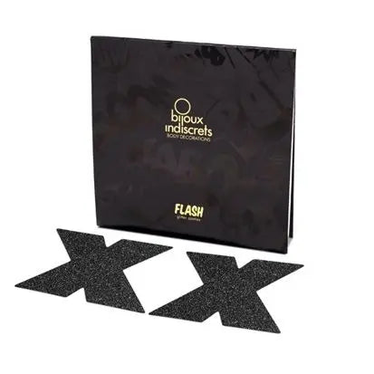 BIJOUX - INDISCRETS PEZONERAS FLASH CRUZ NEGRO BIJOUX FLASH COLLECTION