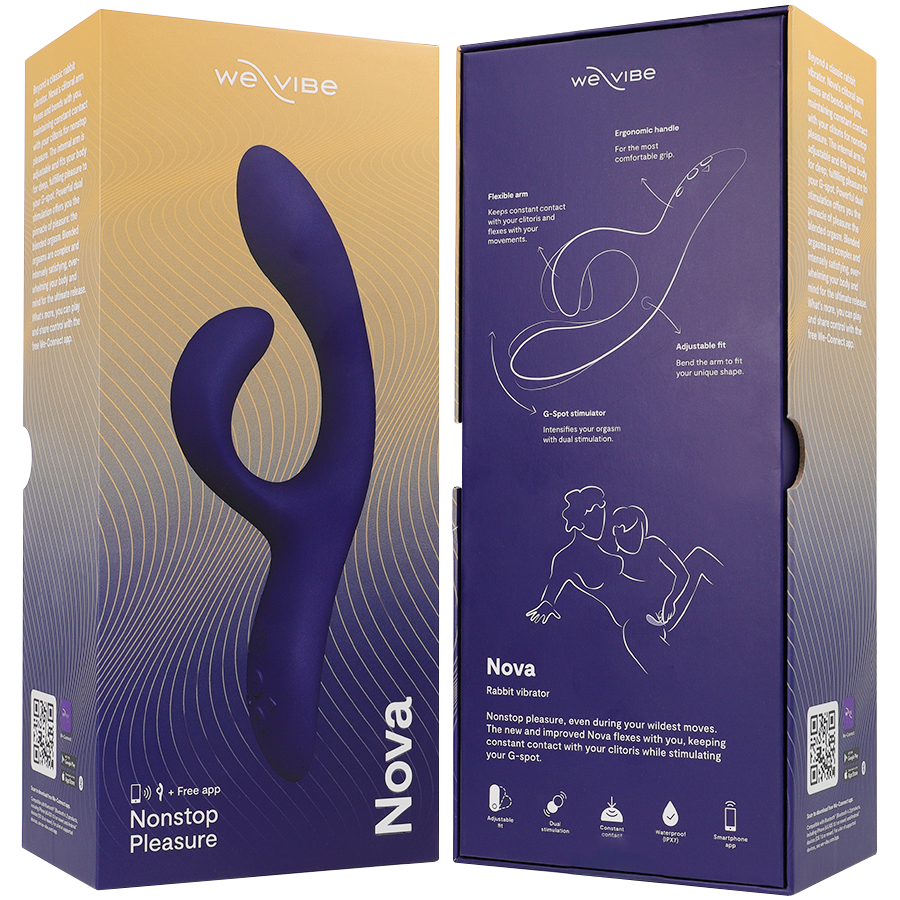 WE-VIBE - NOVA 3 VIBRADOR RABBIT AZUL MEDIANOCHE julyboutique