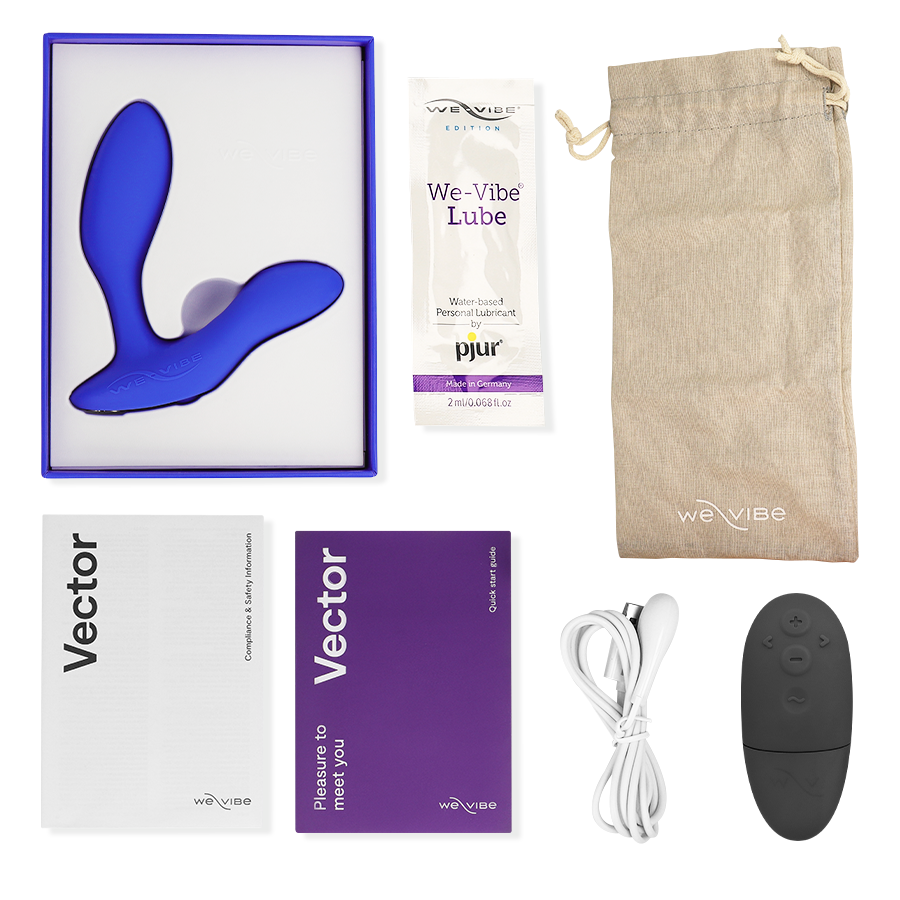 WE-VIBE - VECTOR+ MASAJEADOR DE PRÓSTATA AZUL julyboutique