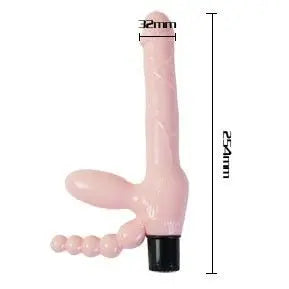 BAILE - ARNÉS SIN CUERDA TPR CON VIBRACIÓN Y ESTIMULACION ANAL 25.4 CM BAILE
