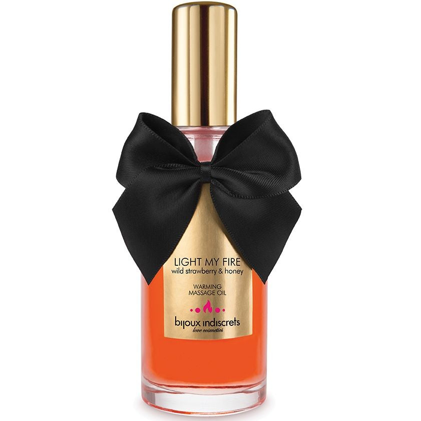 BIJOUX - ACEITE MASAJE EFECTO CALOR AROMA FRESA BIJOUX LOVE COSMETIQUES