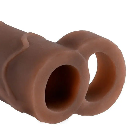 FANTASY X- TENSIONS - PERFECT 2 EXTENSIÓN PENE CON CORREA MARRÓN FANTASY X-TENSIONS