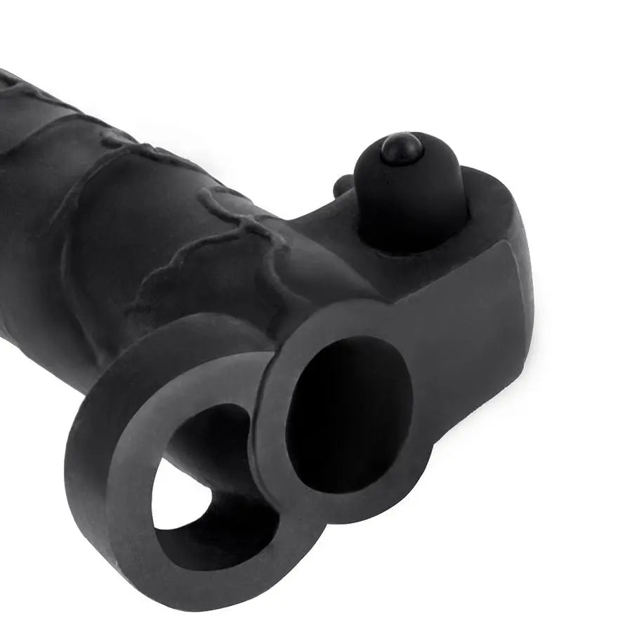 FANTASY X- TENSIONS - EXTENSION PARA EL PENE CON VIBRADOR REAL FEEL 2 NEGRO FANTASY X-TENSIONS