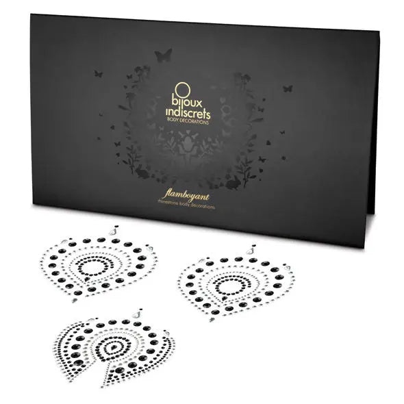 BIJOUX - INDISCRETS FLAMBOYANT NEGRO & PLATA BIJOUX DESIRE METALLIQUE