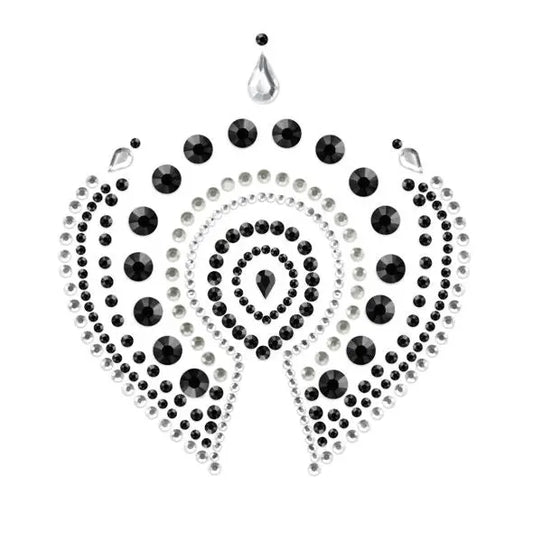 BIJOUX - INDISCRETS FLAMBOYANT NEGRO & PLATA BIJOUX DESIRE METALLIQUE