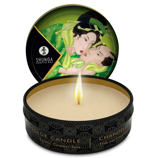 SHUNGA - MINI CARESS BY CANDELIGHT VELA MASAJE TÉ VERDE 30 ML SHUNGA CANDLES