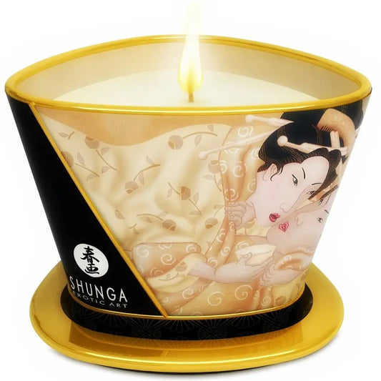 SHUNGA - MINI CARESS BY CANDELIGHT VELA MASAJE VAINILLA 170 ML SHUNGA CANDLES