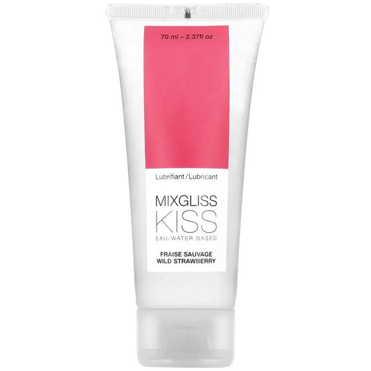 MIXGLISS - LUBRICANTE BASE AGUA SABOR A FRESA 70 ML MIXGLISS