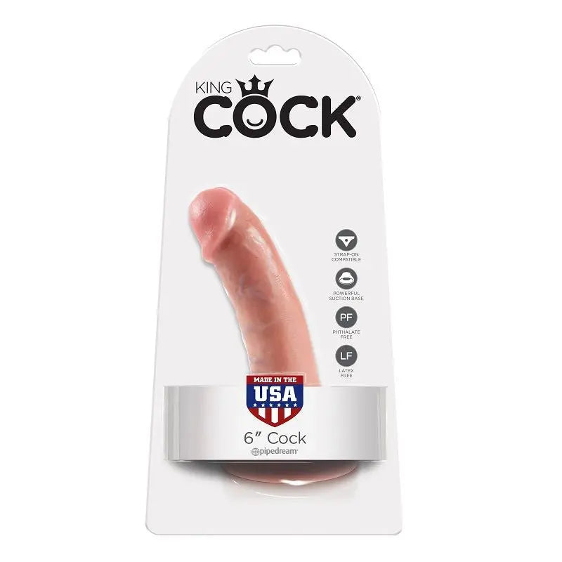 KING COCK - 6 PENE NATURAL 15.2 CM KING COCK