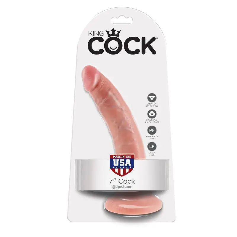 KING COCK - 7 PENE NATURAL 17.8 CM KING COCK