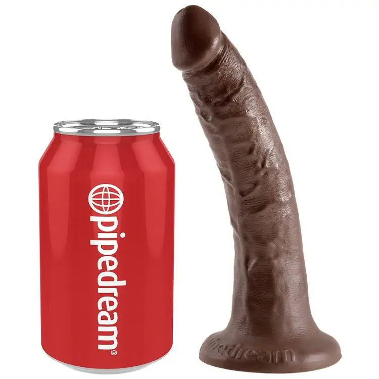 KING COCK - 7 PENE COLOR CHOCOLATE 17.8 CM KING COCK