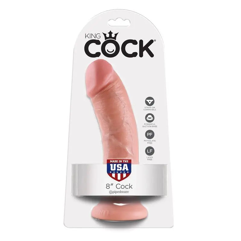 KING COCK - 8 PENE NATURAL 20.3 CM KING COCK