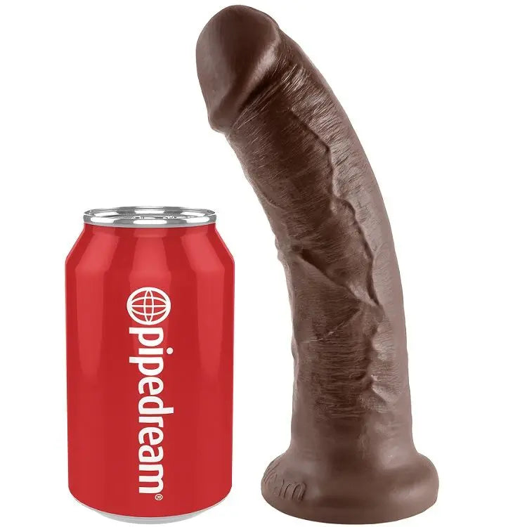 KING COCK - 8 PENE MARRÓN 20.3 CM KING COCK