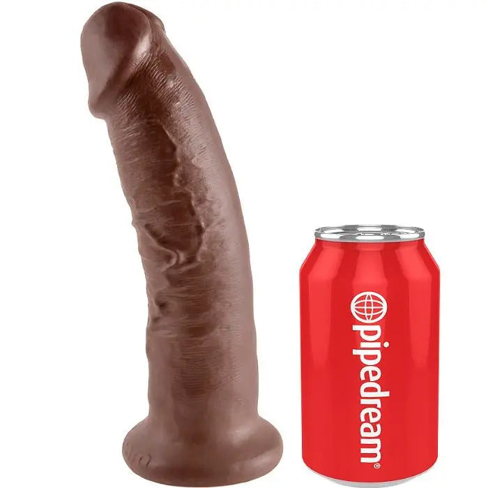 KING COCK - 9 PENE MARRÓN 22.9 CM KING COCK